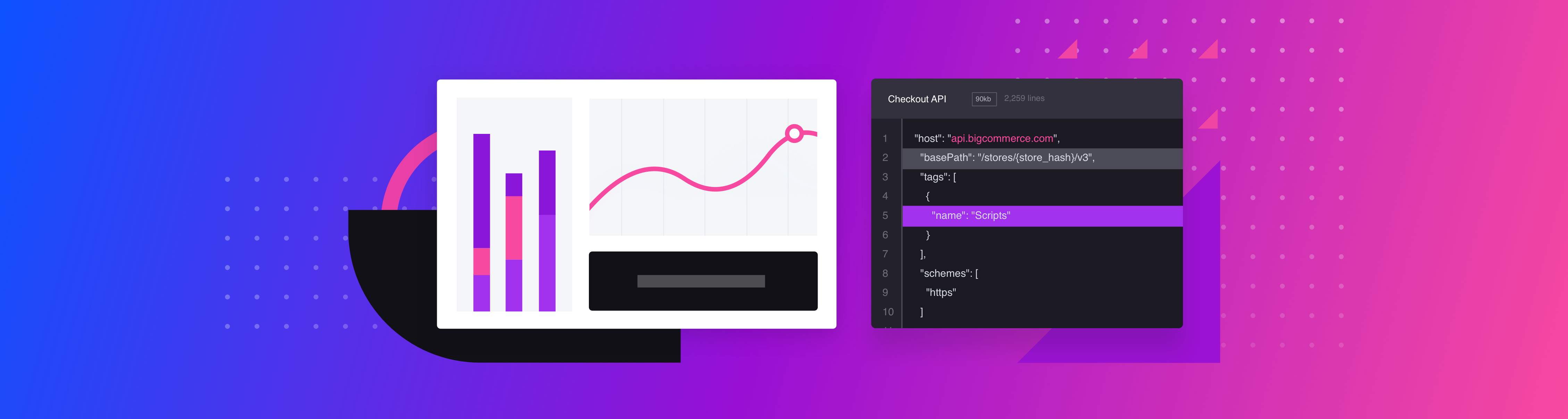 Article header analytics code headless gradient twilight generic