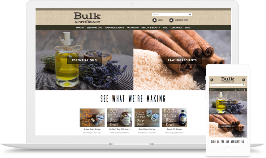 Bulk Apothecary Laptop iphone