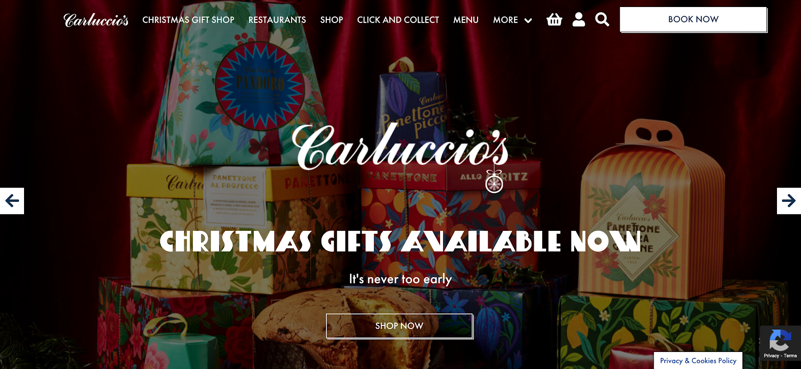 Carluccios ecommerce cms