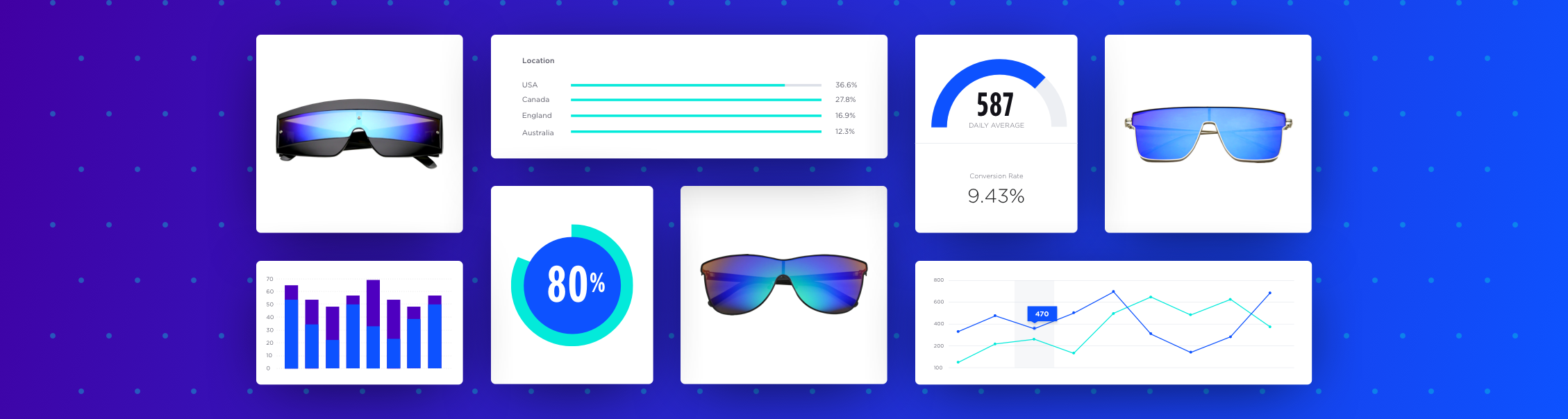 Collage analytics product sunglasses generic