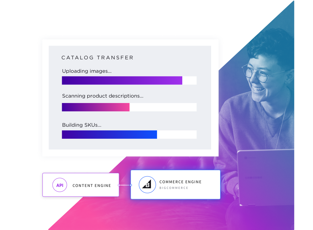 Collage catalog transfer headless commerce bigcommerce