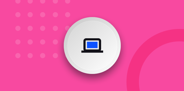 Illustration Icon Device Desktop Pink Dots Circle Generic@2X