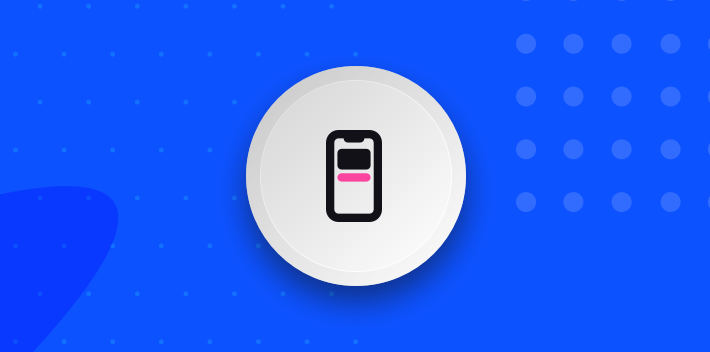 Illustration Icon Device Mobile Blue Dots Circle Generic@2X